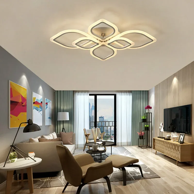 

Modern LED Chandeliers Living Room Bedroom Dining Acrylic Indoor Home Ceiling Chandelier Lamp Lighting Fixtures