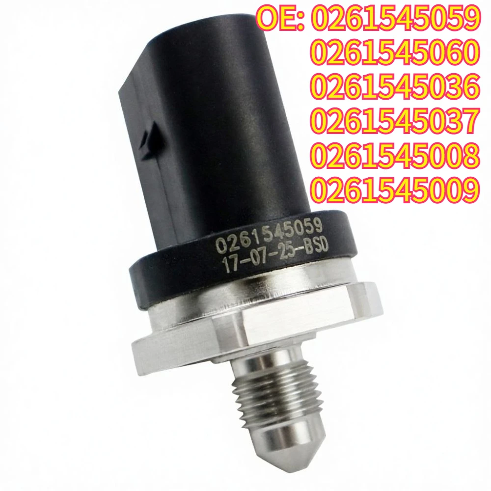Original High Quality New For 0261545037 0261545059 0261545060 For Audi For Porsche  Fuel Rail Pressure Sensor