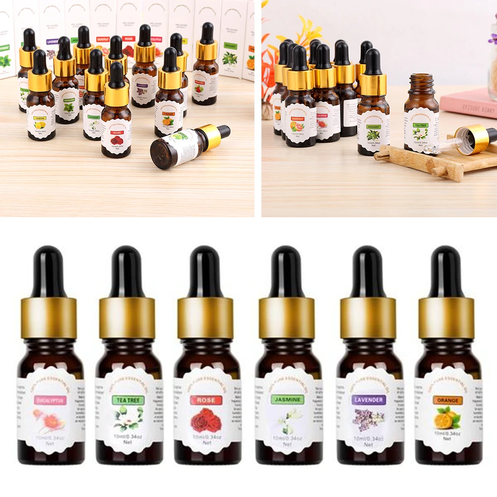 

10 Ml Water Soluble Essential Oils Humidifier Aromatherapy Air Aid Stress Relief Home Office Car DIY Decor