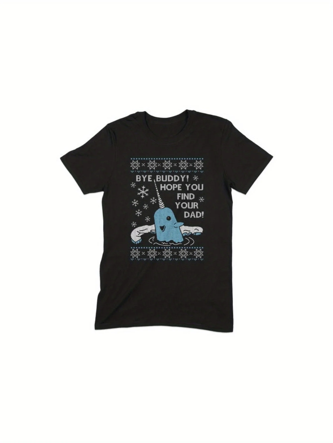 

Bye Buddy Hope You Find Your Dad Men's Black Cotton T-Shirt