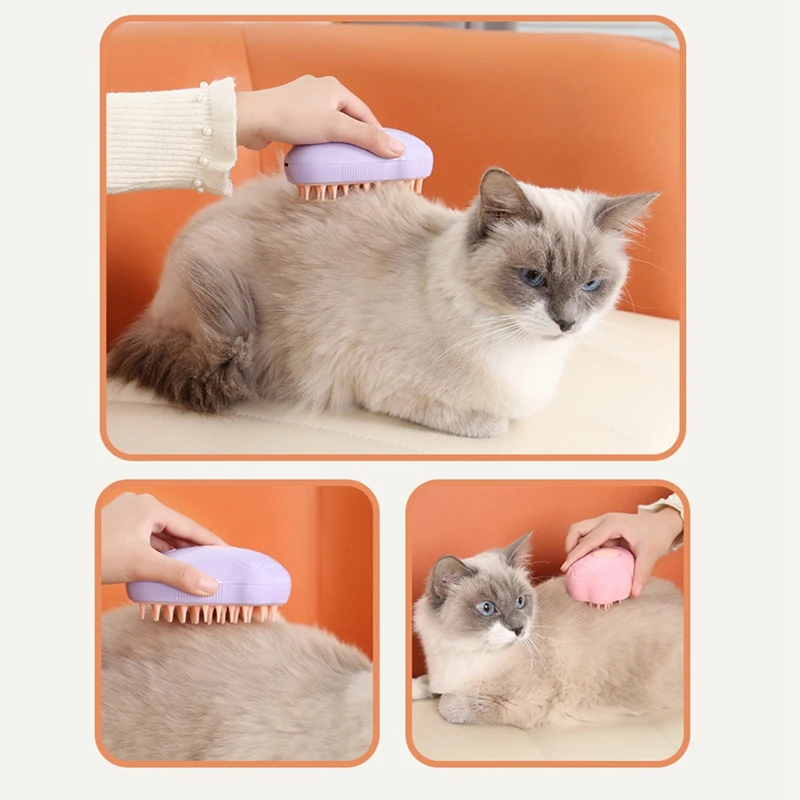 Pet Cleaning Brush Spray Massage Combing One Click To Remove The Fur, Bathing Hair Removal, Cats And Dog Pet Supplies