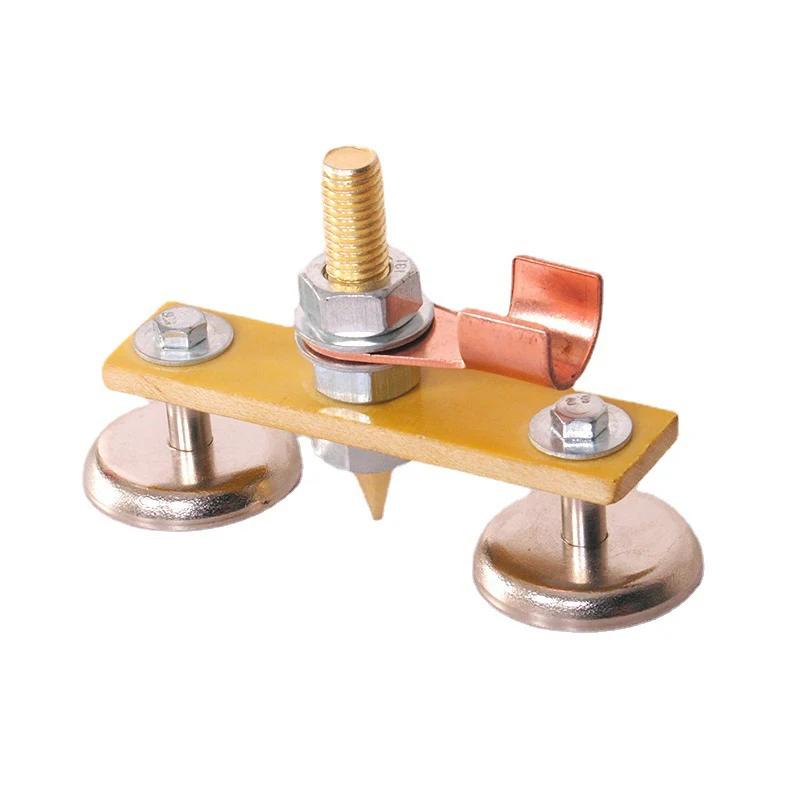 1 Set Metal Double Head Style Metalworking Magnet Head Magnetic Ground Clamp Metal Plate Welding Support Tool Accessories
