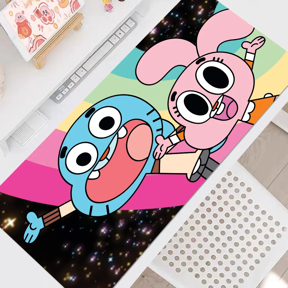 مدهش مضحك W-world Of Gumball كبير XXL الجدول حصيرة طالب ماوس ألعاب الكمبيوتر لوحة المفاتيح ألعاب الوسادة سطح المكتب حصيرة
