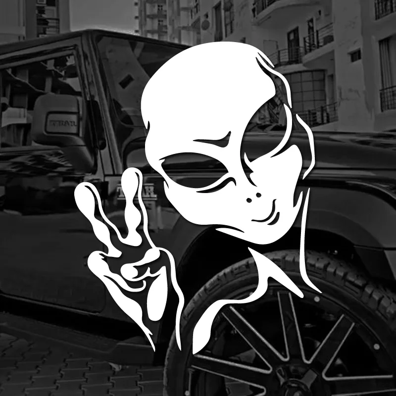 Space Alien Stickers,funny&creative,High quality for cars trucks motorcycles &laptops!