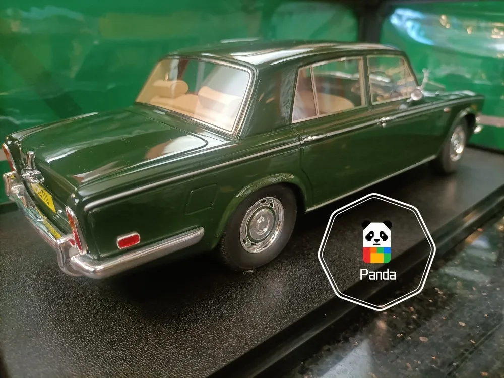 Cult 1/18 Rolls Royce Silver Shadow Limousine Model Metallic Green Collectible Ornaments Miniature Models Gifts