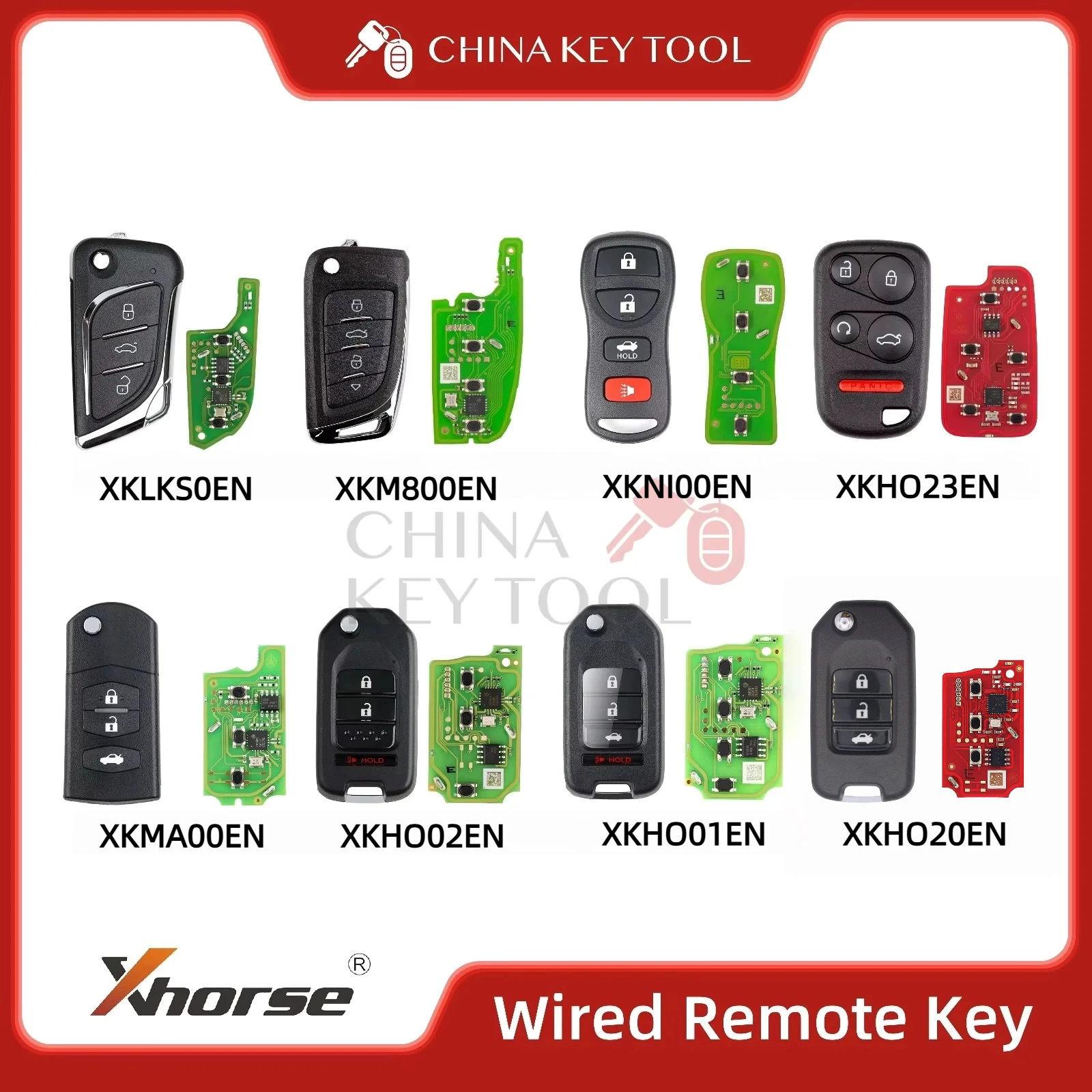 

Xhorse 2nd Generation Wire Remote Key XKHO23EN XKNI00EN XKHO20EN XKHO01EN XKHO02EN XKLKS0EN XKM800EN XKMA00EN Global Version