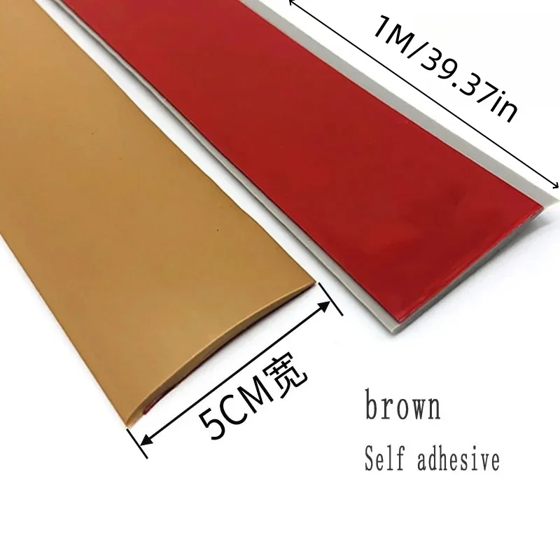 1PC 1M/39.37in Adhesive Free Self-adhesive Wood Flooring Flat Buckle Pressure Strip Excessive Gap Connection Edge Closing Strip