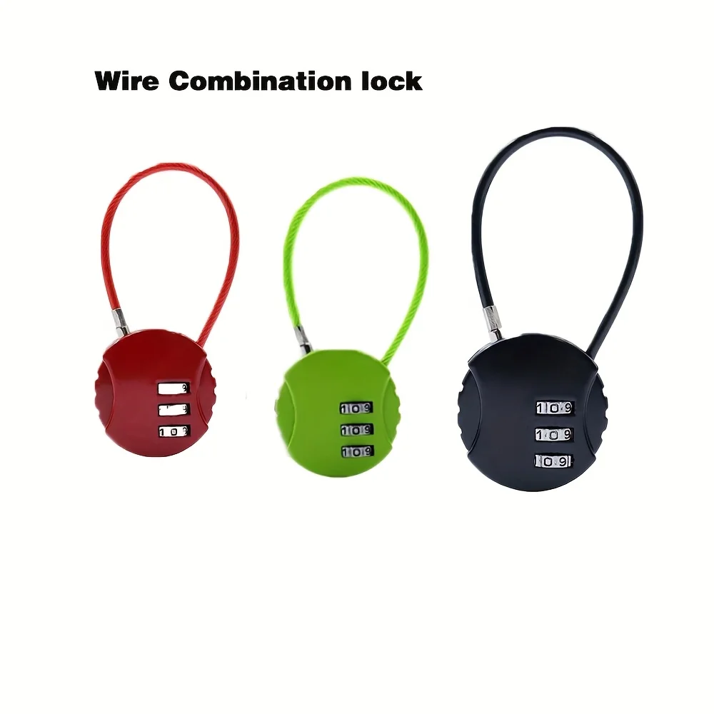 Zamek szyfrowy na druty, kłódka do szafek na siłownię, zamek do koszyka samochodowego, zamek na kask, zamek do łóżka, zamek studencki, zamek do torby, zamek do bagażu, mini mały zamek dla dzieci.
