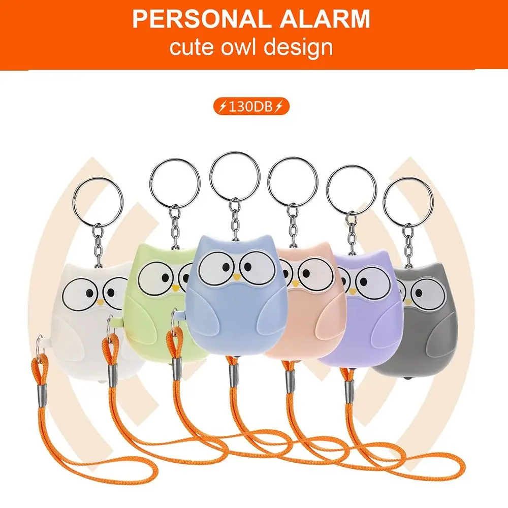 Mini Anti-attack Self Defense Alarm Anti-Wolf 130dB Emergency Alarm Keychain Loud Anti-wolf Alarm Student