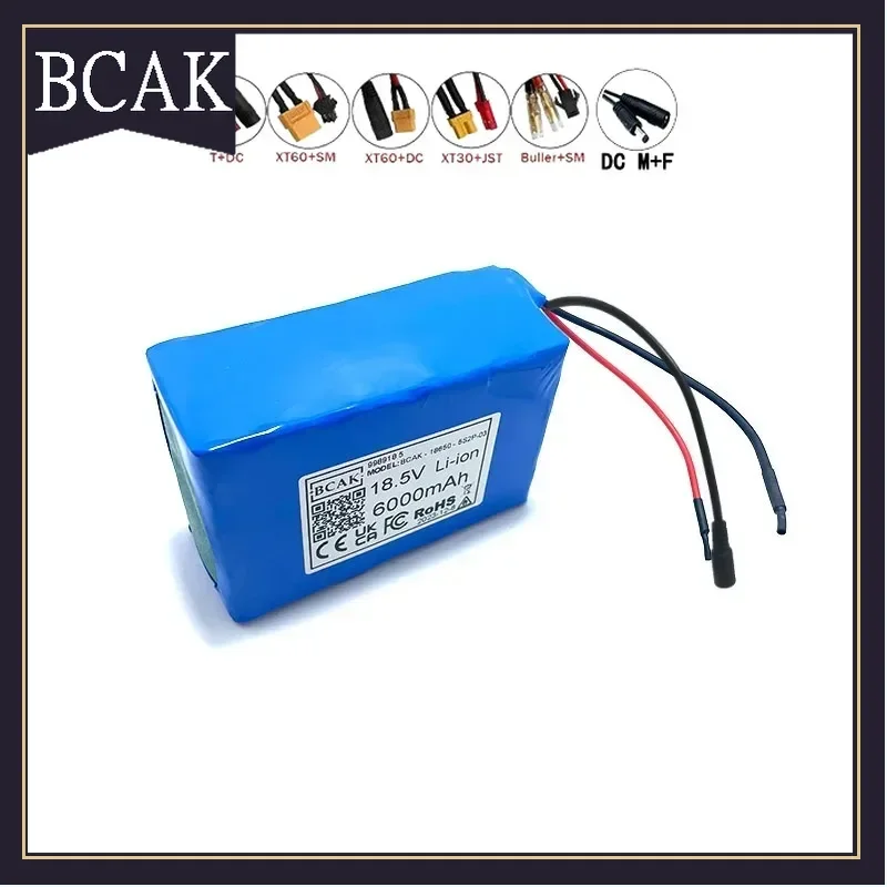 BCAK Style 5S2P 18.5V 6000mAh Li-ion Battery Pack for Backup Battery Solar Lithium Battery Lighting  Electric Screwdriver Hand D