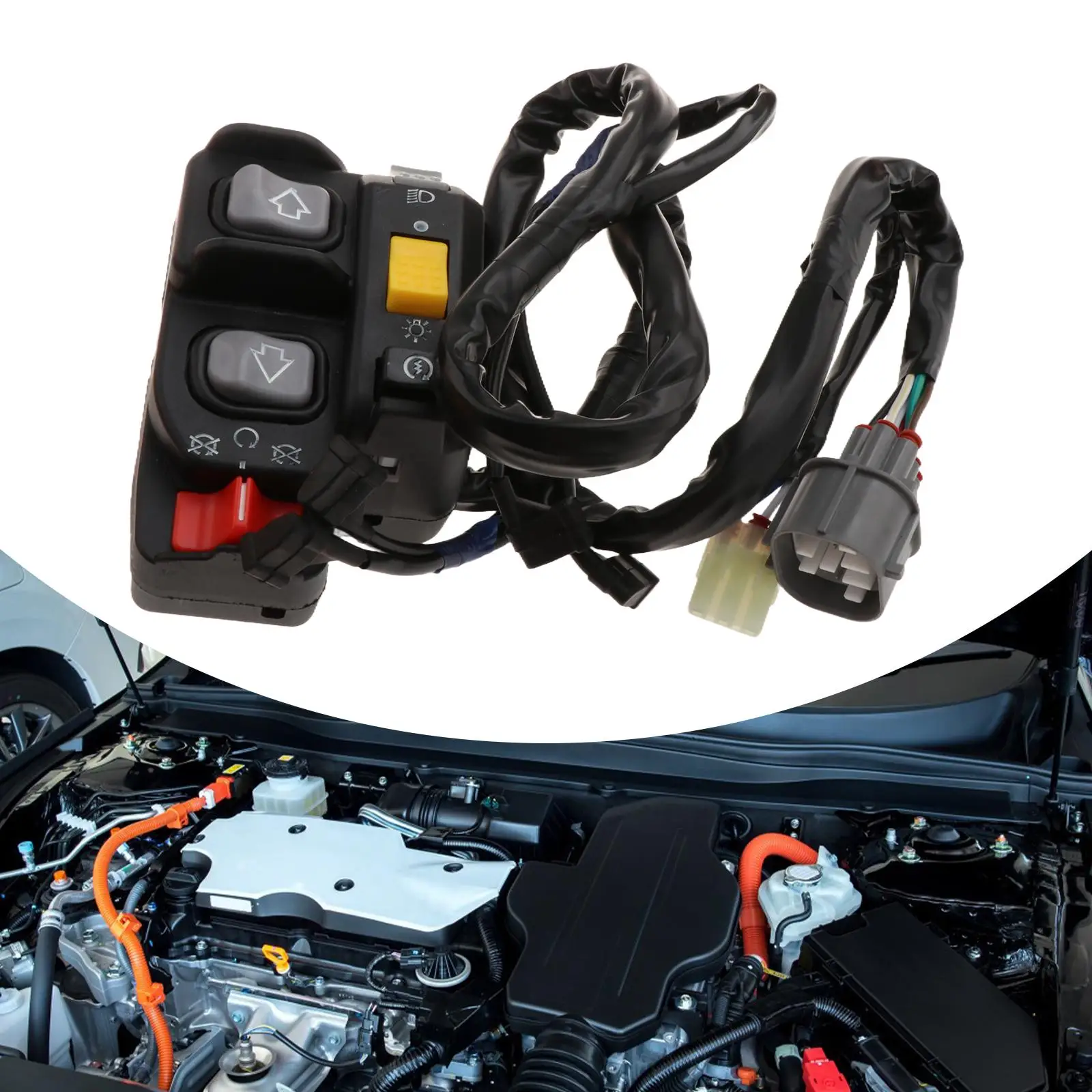 

Electric Shift Control Switch Button 35140-hm8-b73 Reliable Start Stop Headlight Replace for Honda 2008-2019 TRX250TE