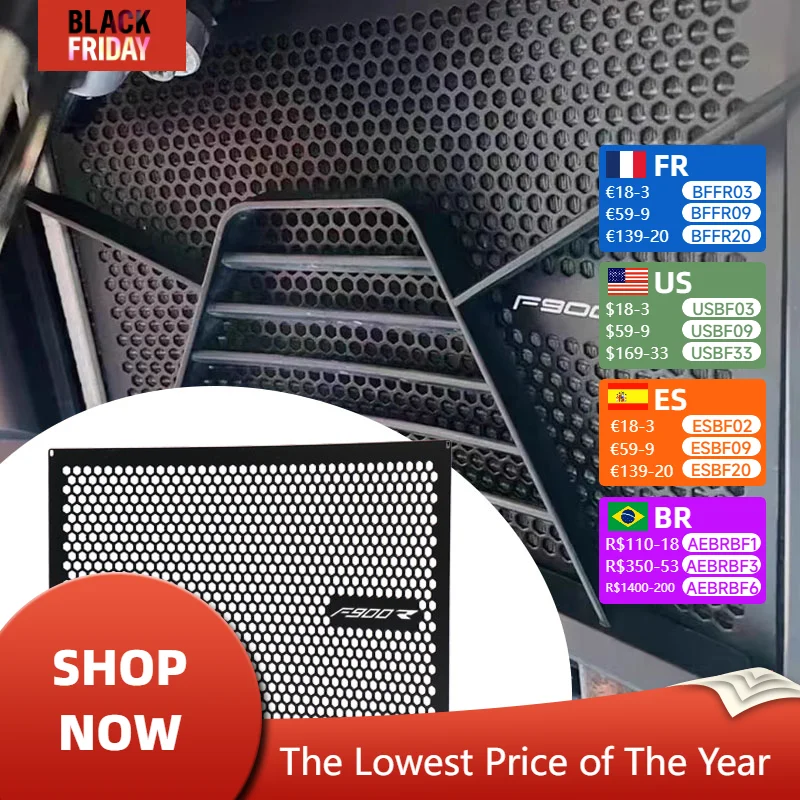 

For BMW F900R F900XR F900 R XR 2020-2025 Motorcycle Radiator Guard Grille Cover Protector Protective Grill