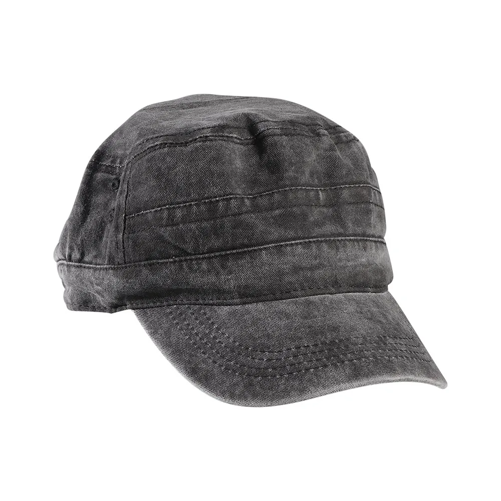 

Plain Casual Unisex Male Flat Sun Men's Army Cap Polyester Hat