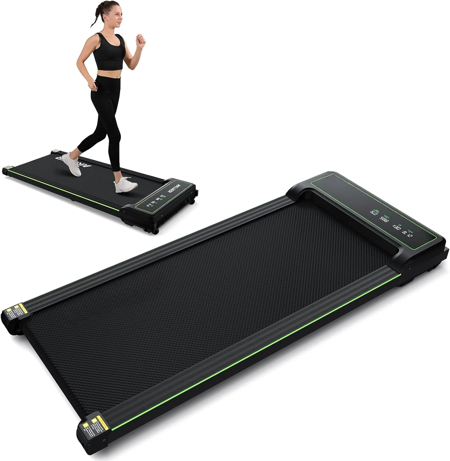 Walking Pad,  2.25 HP Under Desk Mini Treadmill with 265 Weight Capacity, Portable Walking Treadmill with IR Remote for Home