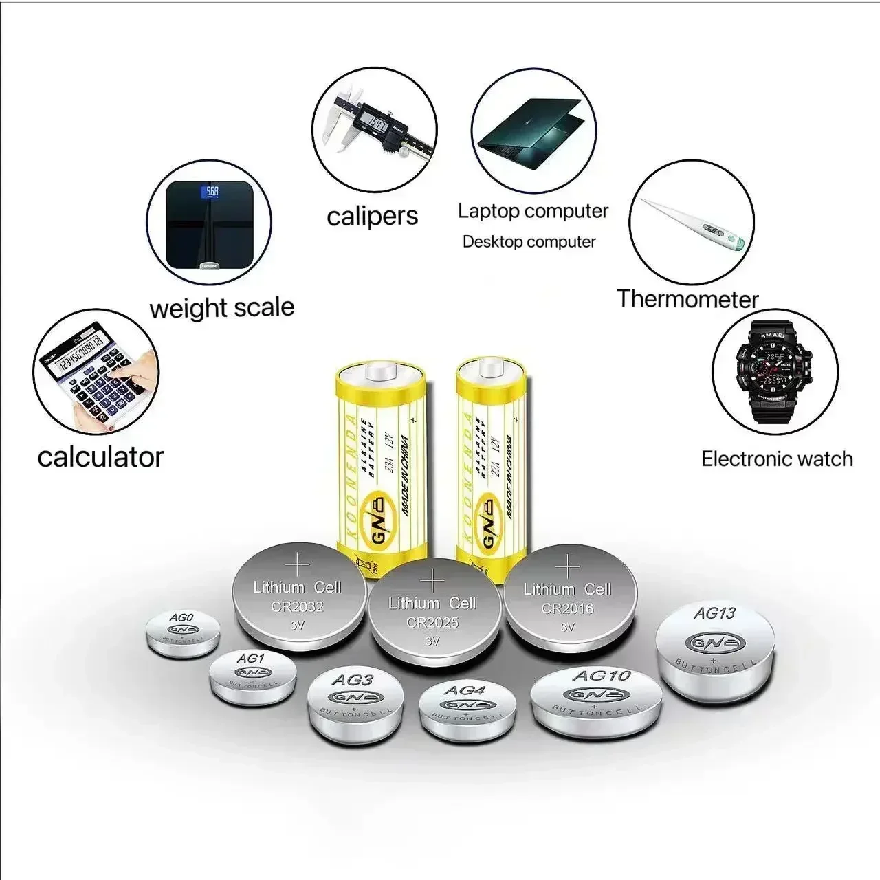 CR1625 button battery computer, weight scale, caliper, laptop, desktop computer, thermometer, electronic watch