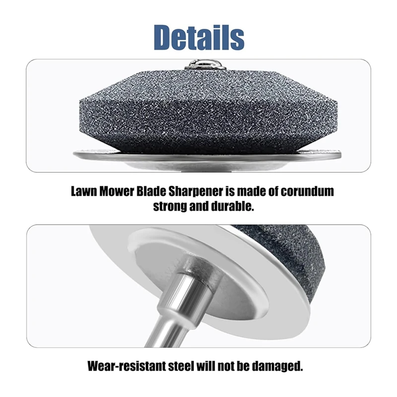 Blade Sharpener Lawn Mower Sharpener Lawnmower Blade Sharpener For Drill With Blade Balancer, Mower Blade Sharpener For Drill