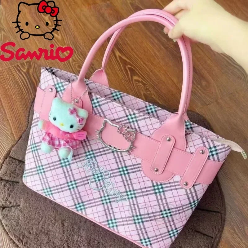 MINISO Hello Kitty New Women's Handbag Luxury Brand Fashion Women's Bag Lightweight Cartoon Women's Bag Large Capacity