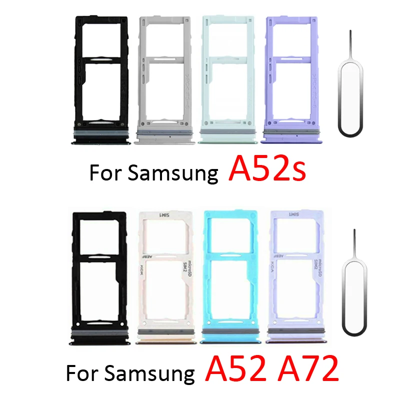 Carte SD Sim de téléphone pour Samsung Galaxy A52 A52s A72 5G A02 A12, nouvel adaptateur de puce, fente MELParts + outil