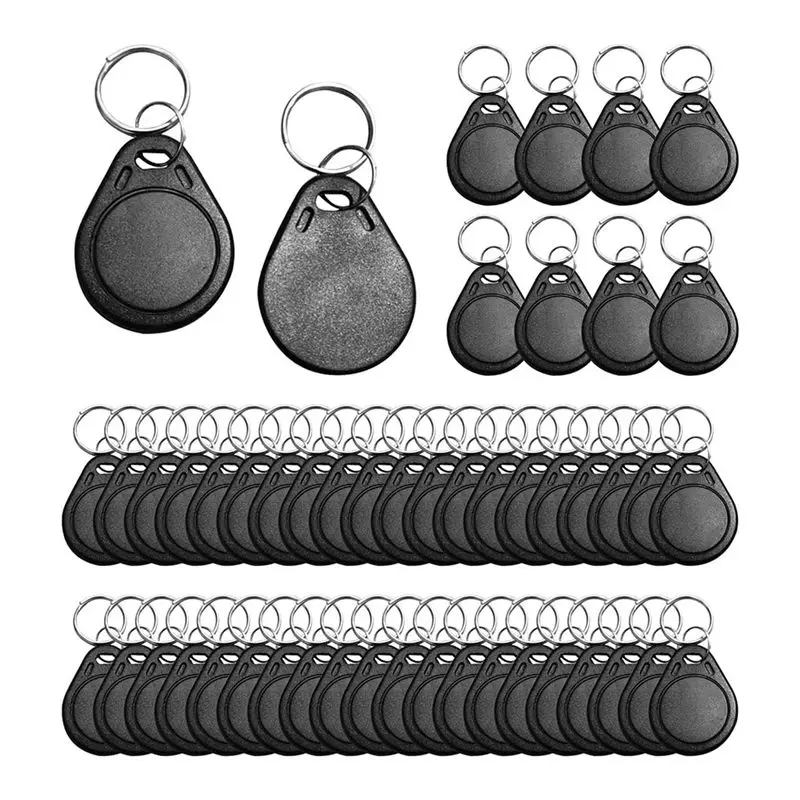 AB25-50Pcs T5577 Writable 125Khz RFID Key Fob Proximity ID Card Token Tag, 125Khz RFID Writable Rewritable T5577 Fob
