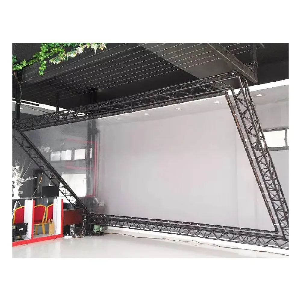 Customized Size Stage 45 Degree Hologram Foil Pyramid Live Performance with 3d Holographic Film Live Projection
