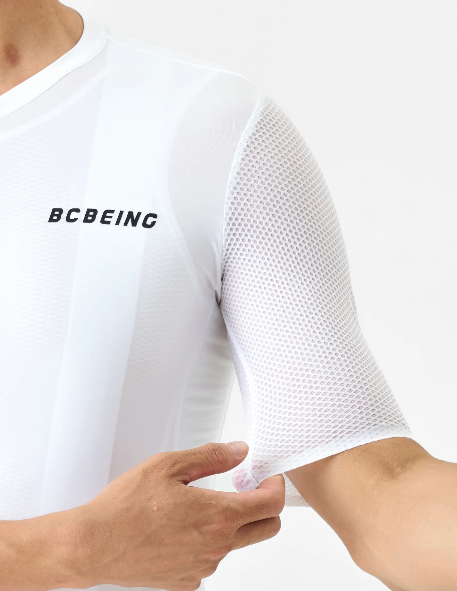BCBE-ING Leichtes Radtrikot für Herren und Damen, atmungsaktives 3D-Netzgewebe, Fahrradtrikot mit kurzen Ärmeln, Radtrikot. – Detail 14