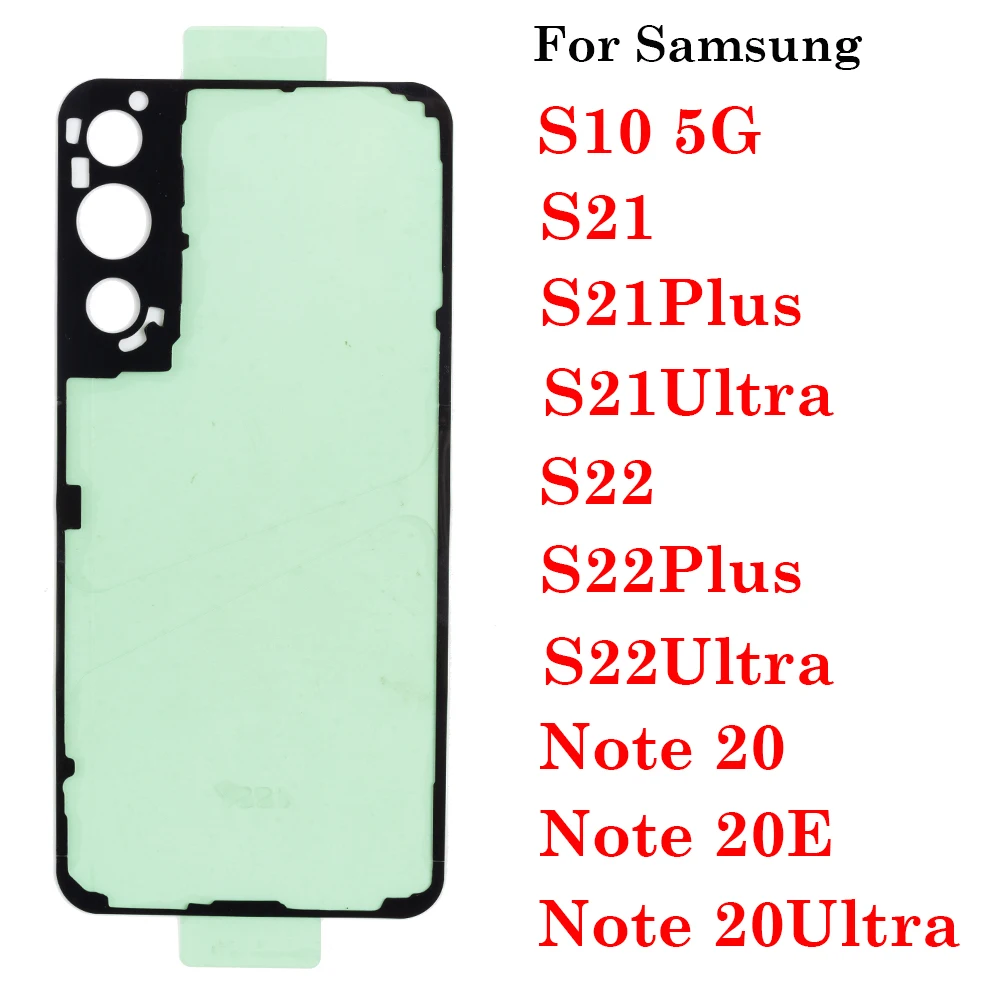 

Pop 1Pcs Waterproof Back Cover Battery Sticker Adhesive Glue For Samsung Galaxy S8 S9 S10 S20 5G S21 S22 Note 10 20 E Plus Ultra