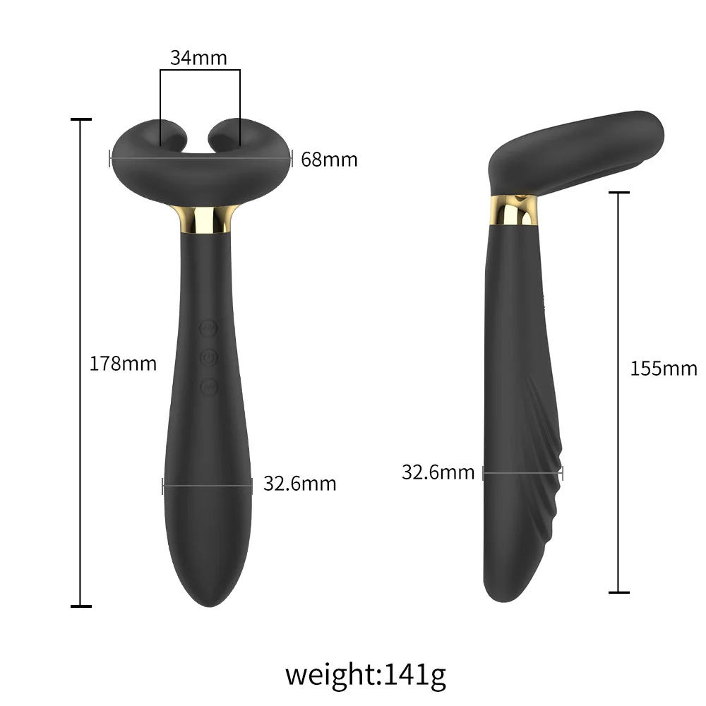 ilicone Prostate Massager Vibrator - Turquoise Rippled Anal Vibrator with Perineum Stimulator, G-Spot Sex Toy for Men Women view 2