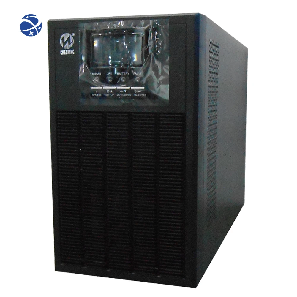 

YYHC Uninterruptible Power Supply 15KVA Online mobile UPS 12KW 3/1 LCD touching screen with Lead acid battery and EPO function