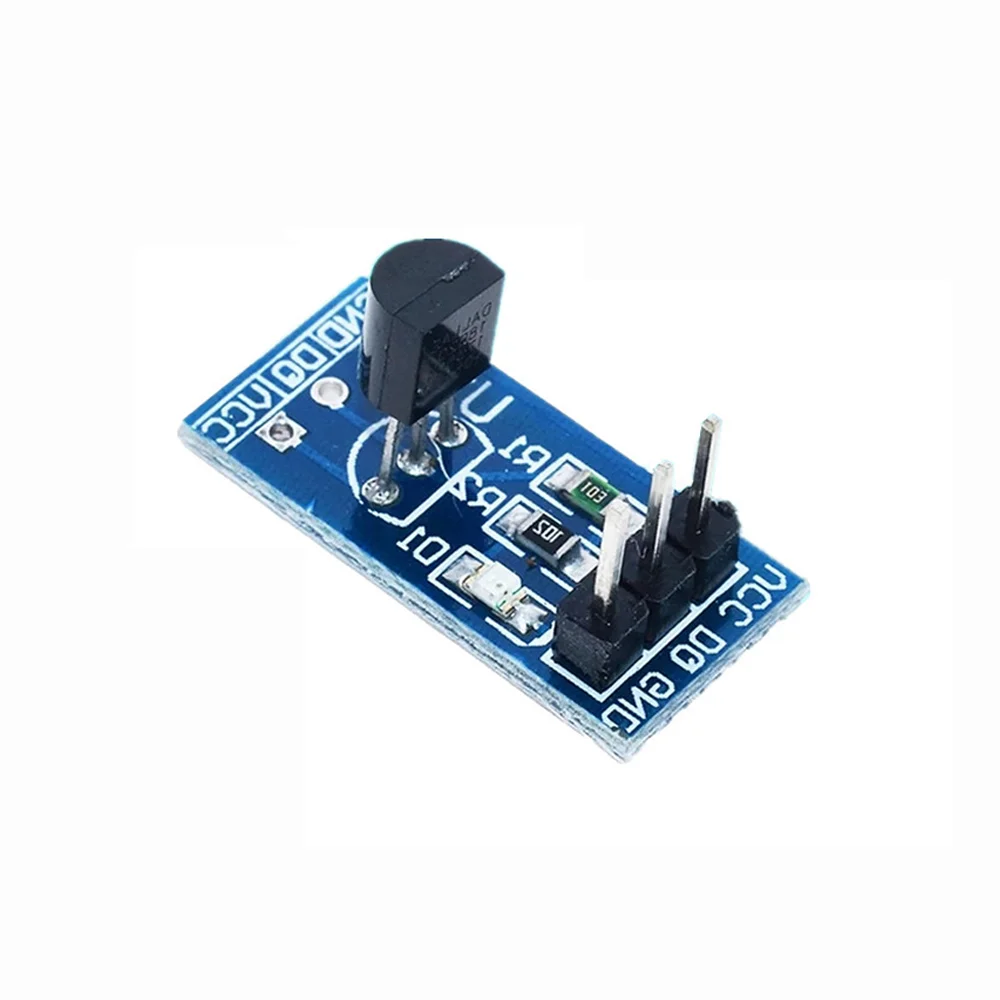50PCS Customizable DS18B20 Temperature Sensor Module Thermometric Fields Development Board Kit For Temperature Measurement