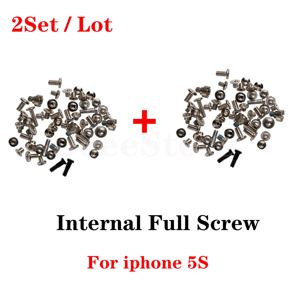 2set Full Screw Set For iPhone X XS XR 11 12 Pro Max Mini 6 6S 7 8 Plus Mobile Accessories Inner Complete Screws Repair Parts