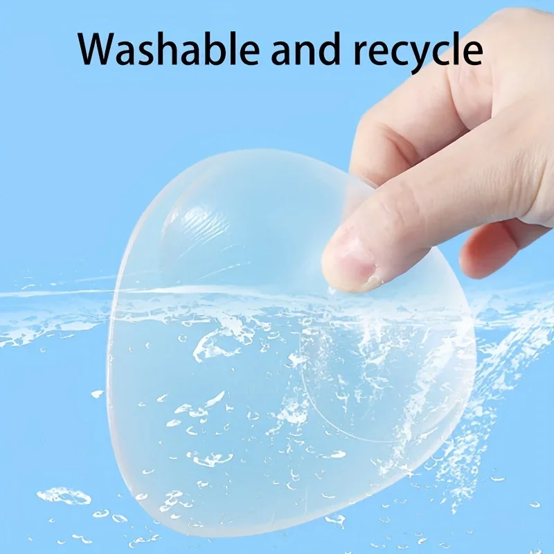 2er-Pack – Push-Up-BH-Einsätze aus hochwertigem Silikon – unsichtbare selbstklebende, wiederverwendbare Brustpolster, verdickte Brustwarzenabdeckungen für Frauen