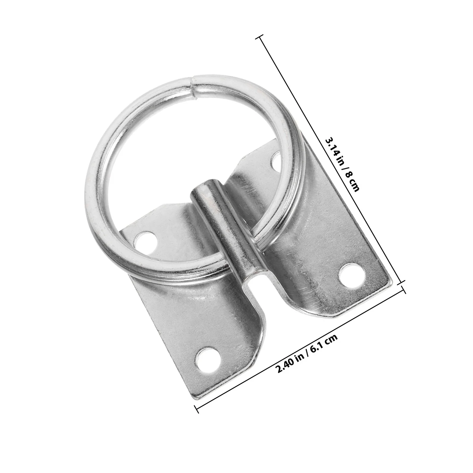 4Pcs Convenient Horse Tie Ring Set Rust Resistant Solid Build with Sharp Screw Fastener for Stable Barn Stall Riding Safety