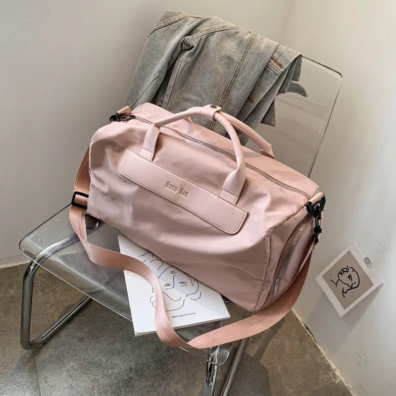 

Large Tote Bag for Women, Fashion Big Gym Bag with Shoe Compartment, Carry-On Travel Duffel, Lightweight Sports Beach Bags