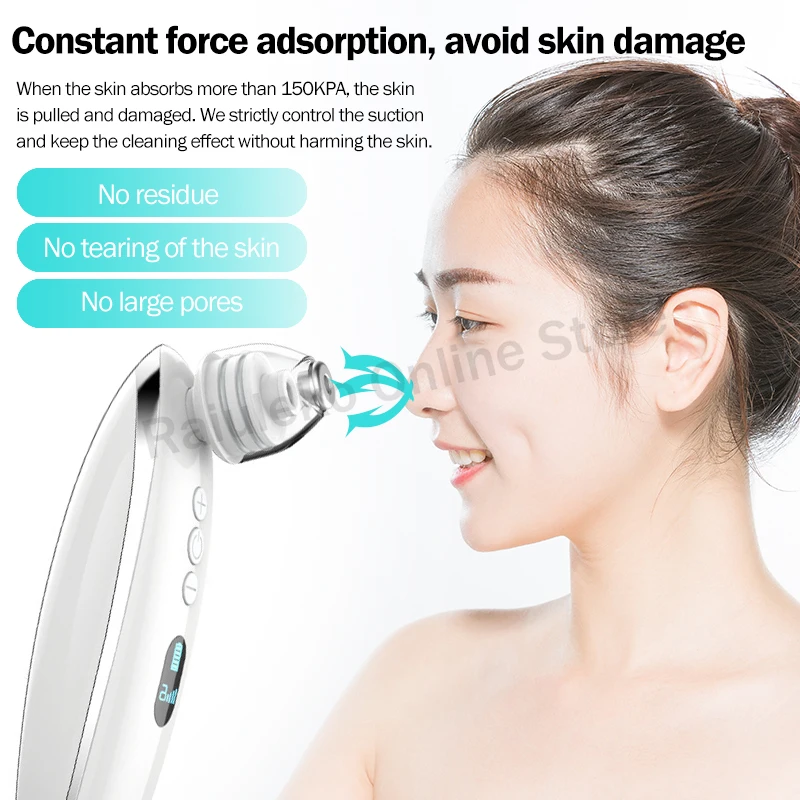 Facial Blackhead Remover Skin Care Electric Vacuum Acne Cleaner Blackhead Black Point Pimple Vacuum Black Spots Pore Cleaner Spa