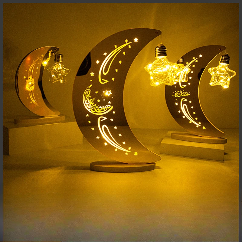 

Ramadan LED Lamp Decoration LED Eid Mubarak Lamp Battery Powered Ramadan LED Moon Star Lamp Decor