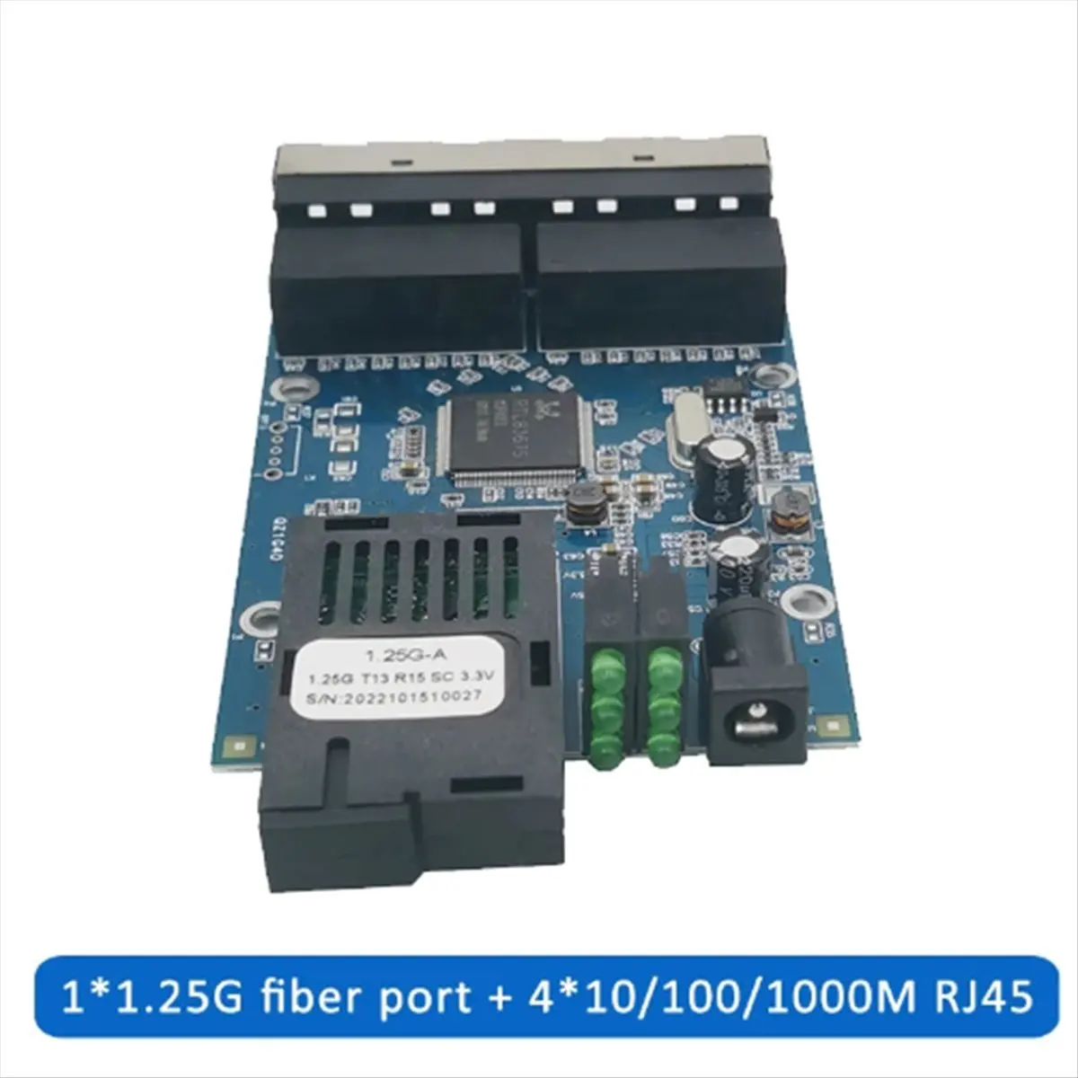 

AABFK Оптоволоконный Ethernet-коммутатор Медиаконвертер Волоконно-оптический медиа-оптический порт 1F4E 1G4E PCBA 10/100/1000M