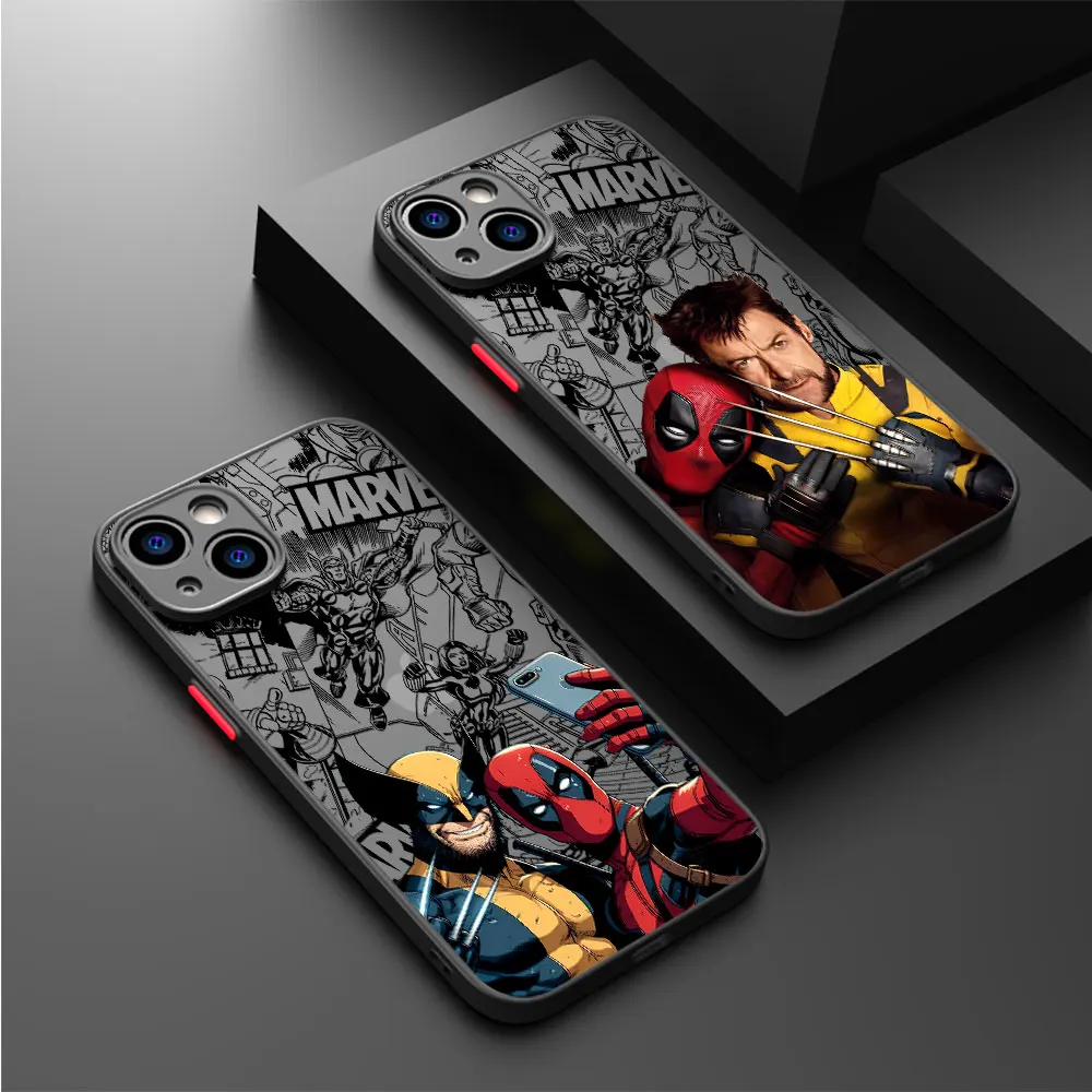 Phone Case for Samsung Galaxy A12 A31 A71 A70 A21s Note 10 Plus A21s Note 20 Ultra Marvel Deadpool And Wolverine Cool Cover