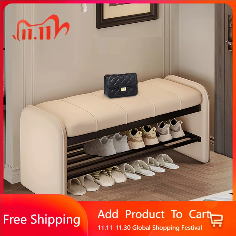 

Slippers Vertical Shoe Shelf With Seat Entrance Hall Show Space Saving Shoe Shelf Bench Modern Archivadores Entrance Furniture