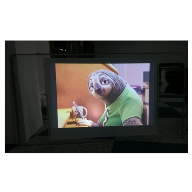 الإعلان مرآة الثلاثية الأبعاد فيلم الإسقاط الخلفي 30 متر لفة للمتجر والإبداعات