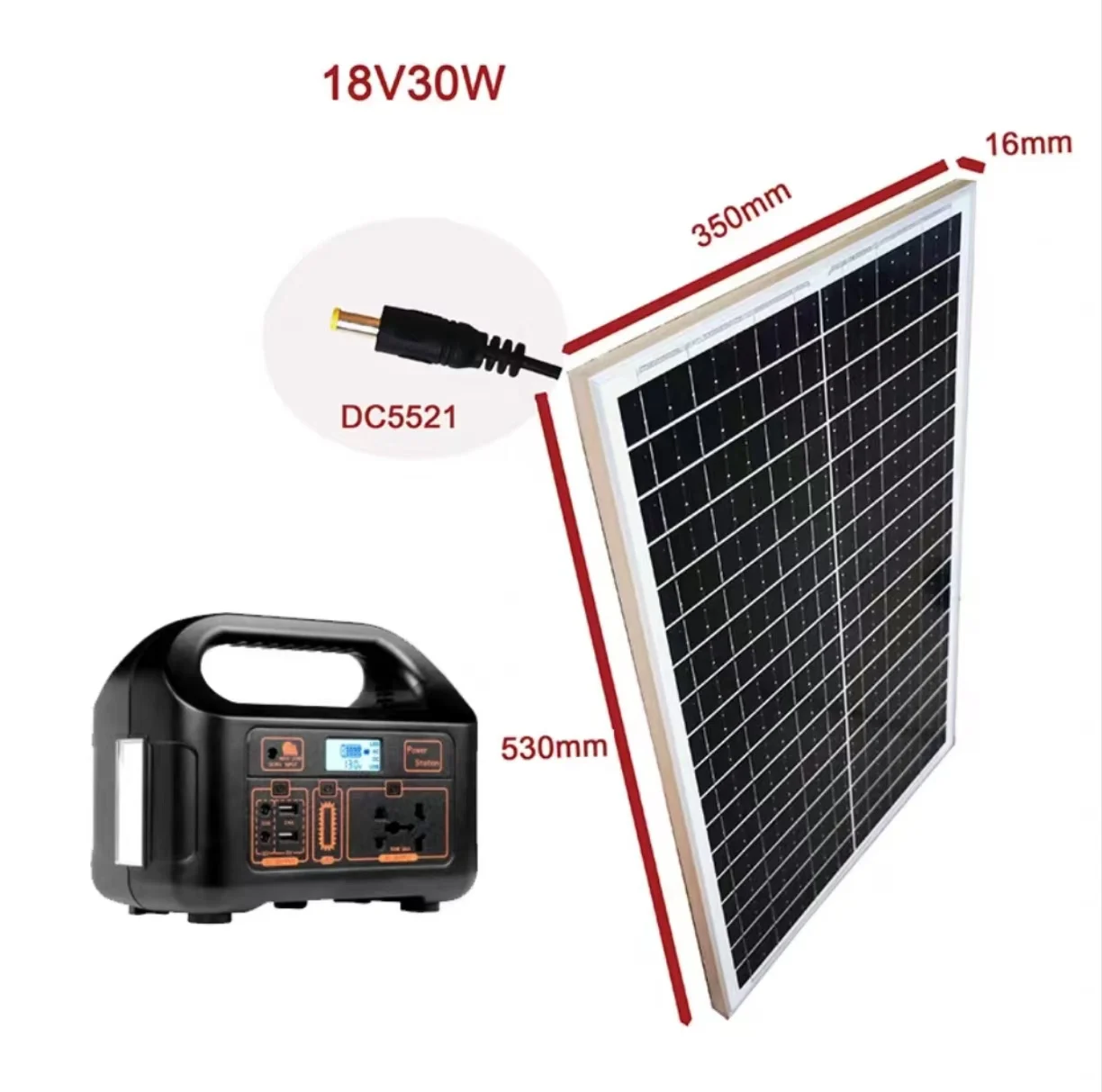 Lead Acid Battery With LED Light Portable Power Station Energy Storage 150W Solar Generator with Solar Panels Completed Set