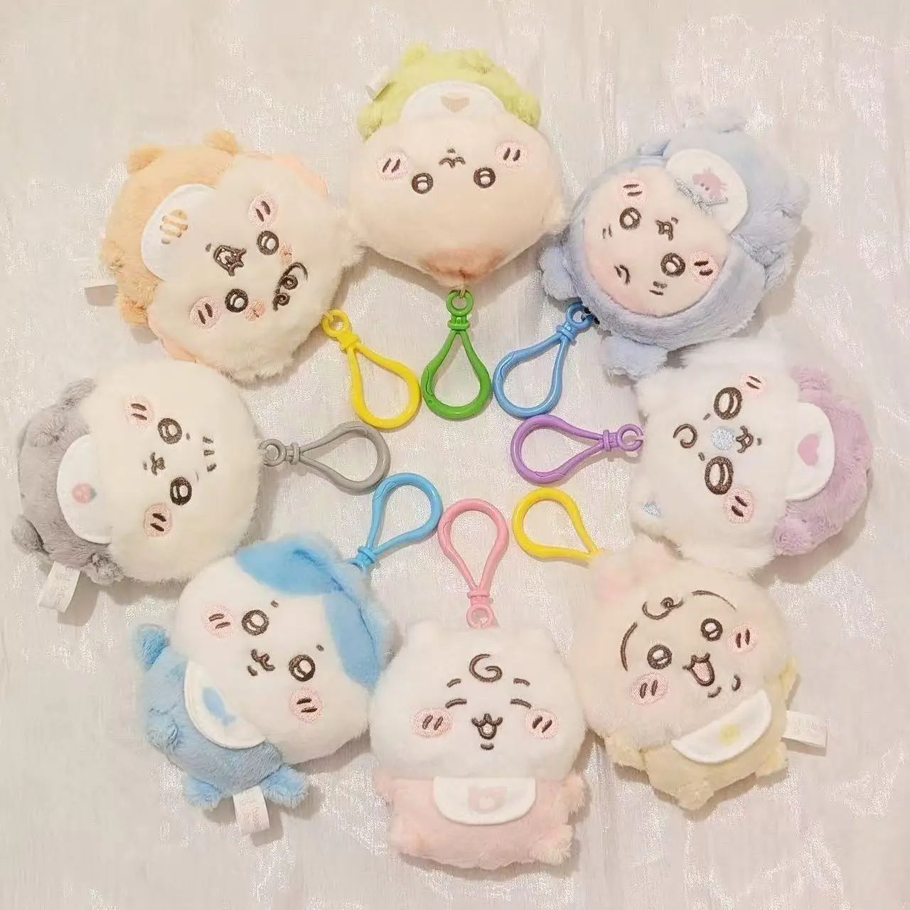 تشيكاوا الطفل سلسلة أفخم المفاتيح لطيف Usagi Hachiware JiYi حقيبة سحر لينة Kawaii محشوة دمية قلادة هدية للأصدقاء الاطفال