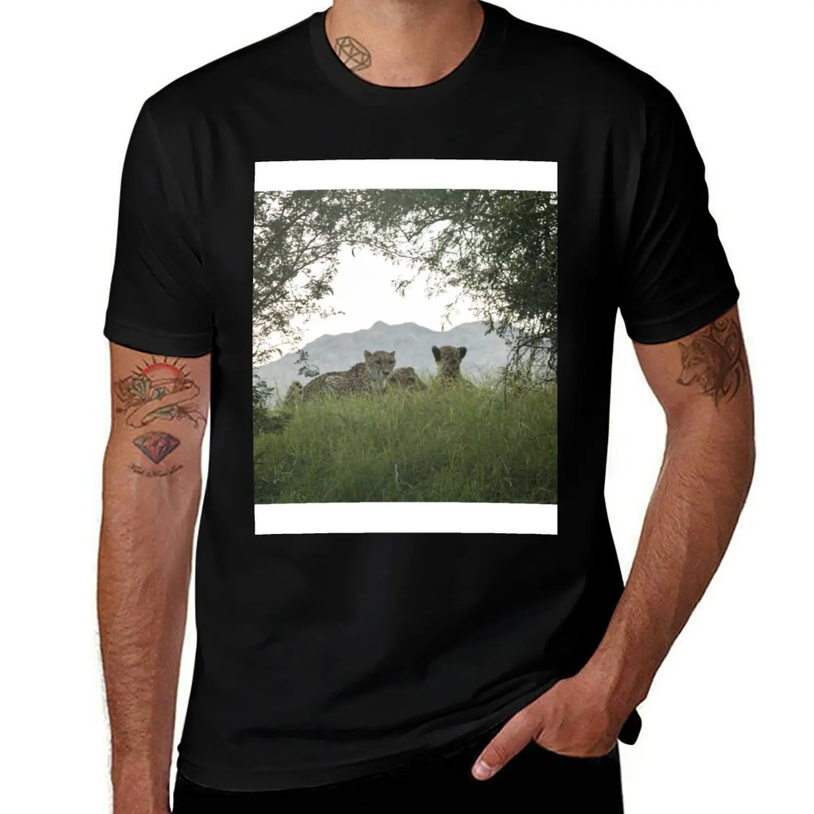 

3 CHEETAHS T-Shirt Short sleeve tee sports fans anime shirts men