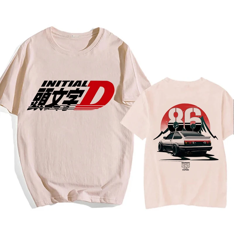 Japanische Anime Initial D EU Größe T-Shirt Redsuns Cartoon Gothic Tops AE86 Lustige Harajuku Manga T-shirt Männer Graphic Tee Shirt männlich