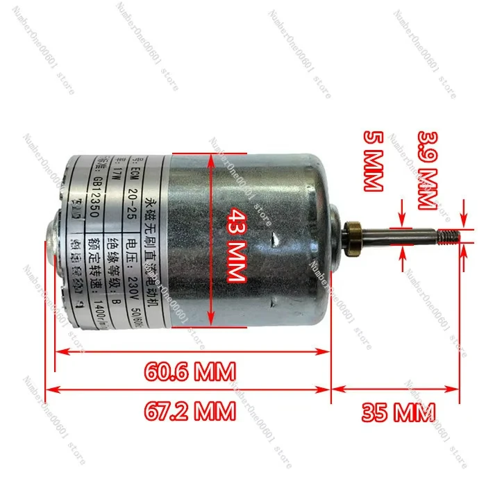 220V Double Bearing Silent Inner Rotor DC High Voltage Motor 775 Drive Motor High Voltage Generator