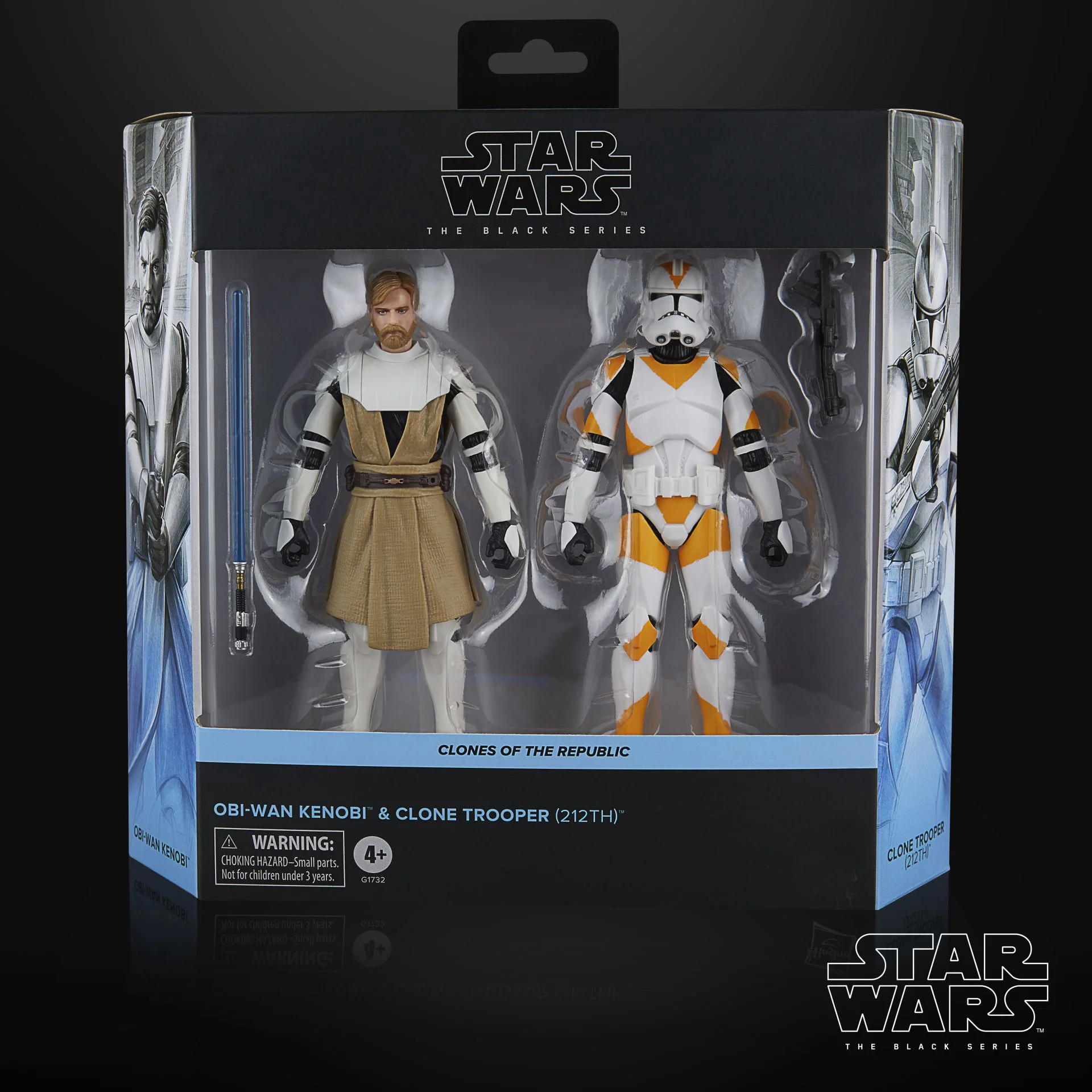 

6-Inch Star Wars Figure The Black Series Obi-Wan Kenobi & Clone Trooper (212th) Action Figure Set Collectible Model Toy Boy Gift