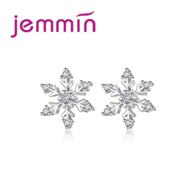 Top Quality Cubic Zirconia Noble Symbol Stud Earrings Flower Shape 925 Sterling Silver Jewelry For Women Appointment