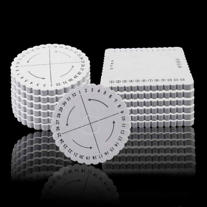 1pc/lotRound/Square Bracelet Braiding Rope Plate Knitting Cords Disc Disk Tray For DIY Weaving Jewelry Desgin Tool