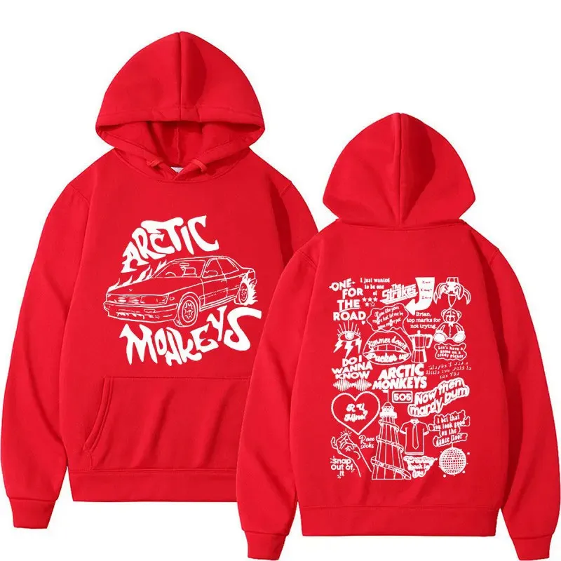 New cross-border European and American Arctic Monkey band peripheral printed hoodie for both men and women in spring and autumn