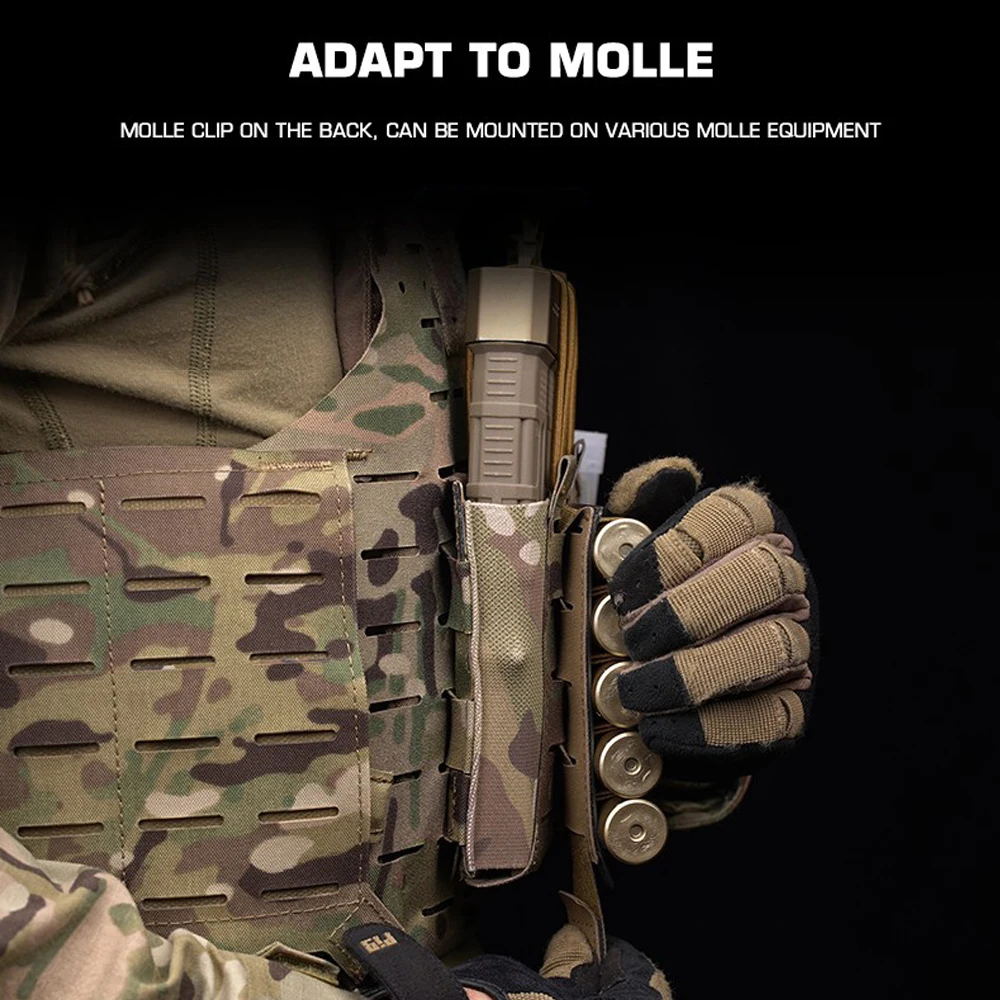 Tactical 5.56/7.62 Magazine Pouch Elastic Triple MOLLE Hunting Vest Plate Carrier Front Flap AR M4 Mag Bag Shooting Airsoft Gear - view 5