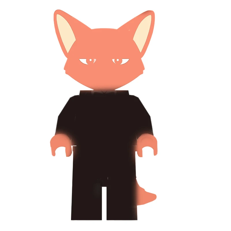 مكعبات بناء على شكل أرنب وثعلب وثعبان، سلسلة أفلام أنمي، لعبة تجميع حيوانات صغيرة الحجم، هدايا للأطفال في العطلات